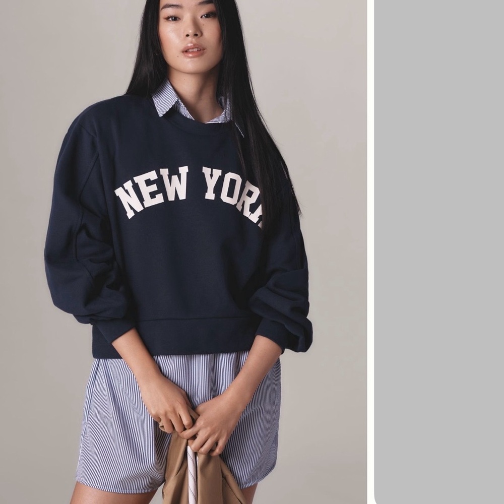 Anthropologie En Elly Graphic Pullover Sweatshirt